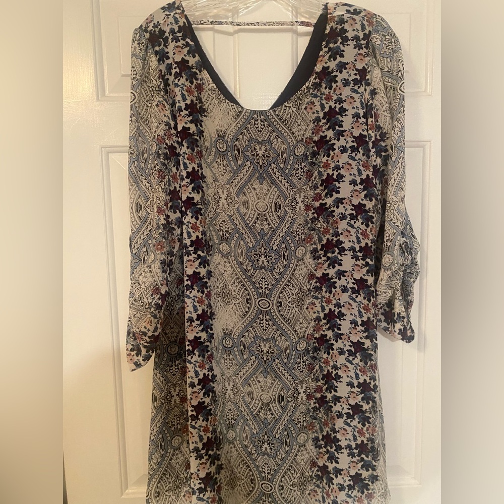 Flower print dress